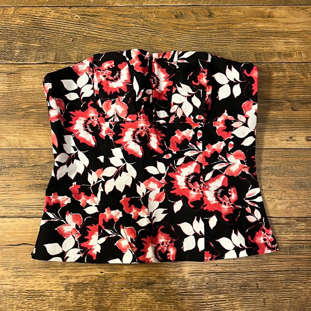 White House Black Market strapless top